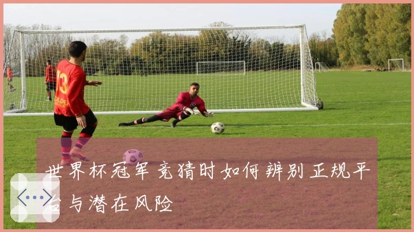世界杯冠军竞猜时如何辨别正规平台与潜在风险