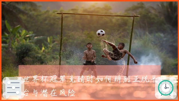 世界杯冠军竞猜时如何辨别正规平台与潜在风险