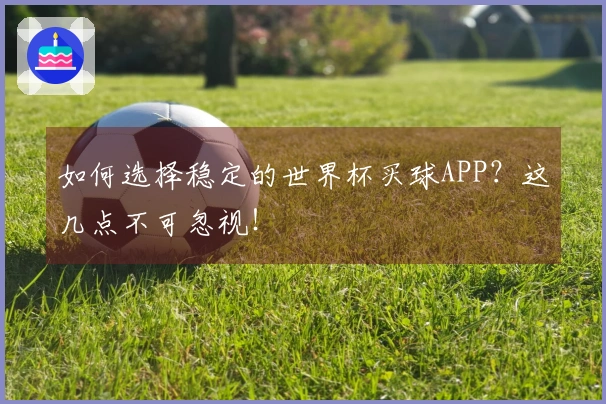 如何选择稳定的世界杯买球APP？这几点不可忽视！